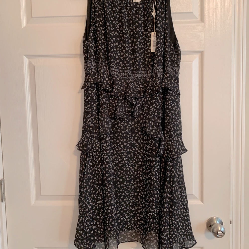 Max Studio Floral Ruffle Dress NWT